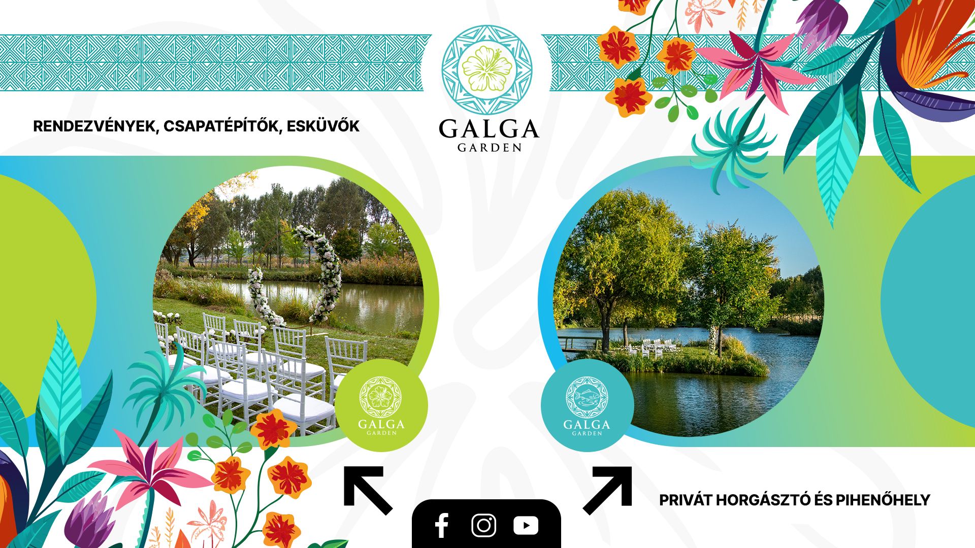 Galga Garden – rendezvények, esküvők, csapatépítők, valamint privát horgásztó és pihenőhely